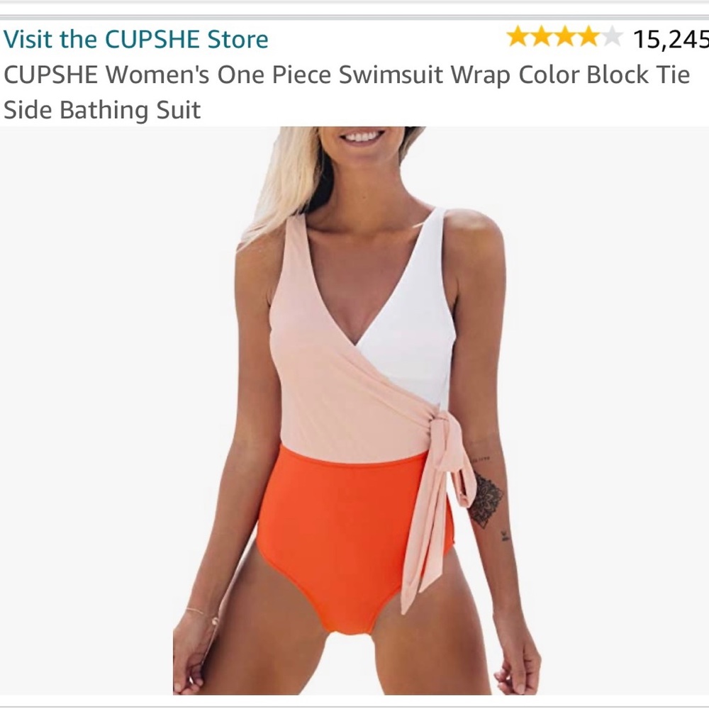 Cupshe Colorblocked One Piece Swimsuit
